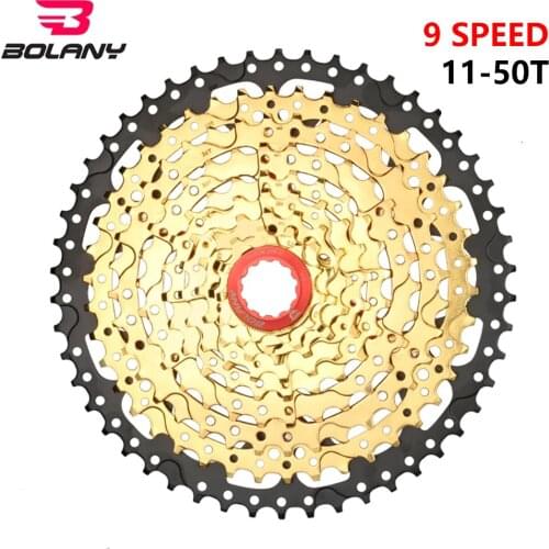 BOLANY MTB Bicycle Cassette 9 11-50T Speed Mountain Bike Wide Ratio Bicycle Freewheel Bicycle Accessories Sprockets