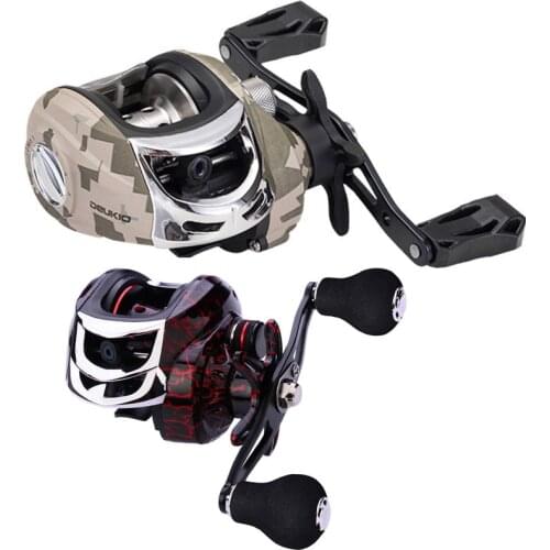 YUCONG Baitcasting Reel High Speed 7.2:1/7.3:1 Fishing Reel Fresh/Saltwater Outdoor Portable 10kg/22LB Max Drag Fishing Wheel