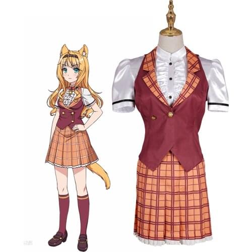 Galgame Nekomimi Paradise Anime NEKOPARA Cosplay Costume Girl JK School Uniform Vest Shirt Skirt Set Christmas Women Adult Gift