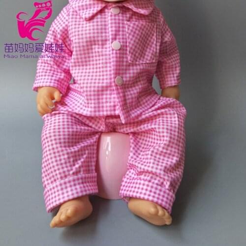 Doll Fashion Clothes Set for 45cm Baby Boy New Born Doll 18 Inch Doll Clothes