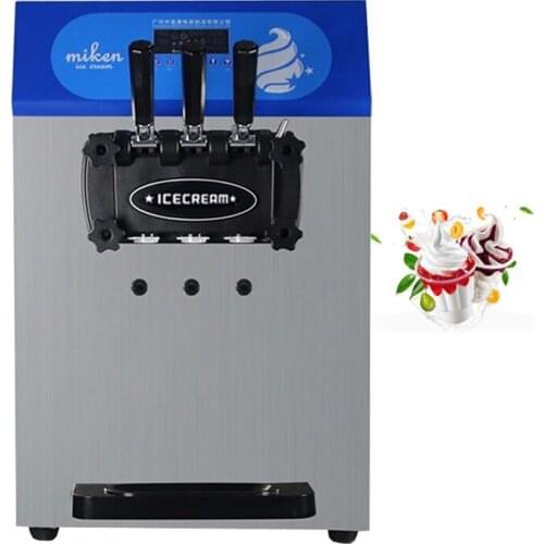 Desktop Soft Serve Ice Cream Maker Machine Stainless Steel High Expansion Rate Ice Cream Machine Vending