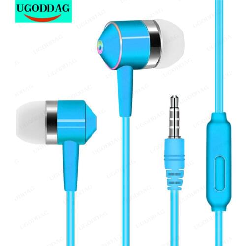 Handfree Earplugs Wired Earphone Sport Headset With Mic Audio Stereo Auriculares In-Ear Earbuds Earpiece For Xiaomi Smart Phone