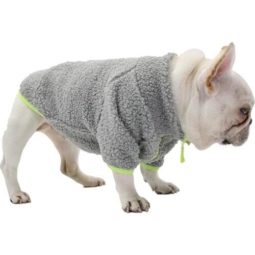 Pug Dog Clothes French Bulldog Clothing Hoodie Pomeranian Poodle Bichon Schnauzer Dog Costume Winter Pet Coat Jacket Dropship