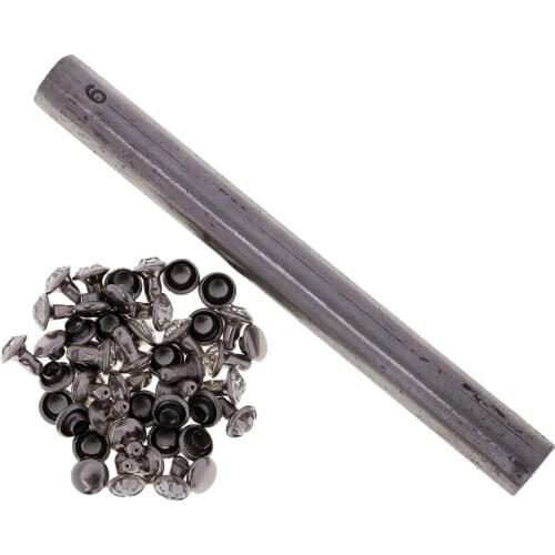 Professional 6/7/8/9mm Hand Die Tool Set Leather Craft Rhinestones Rivets Press Stud Tool for Jeans Shoes Clothing Canvas