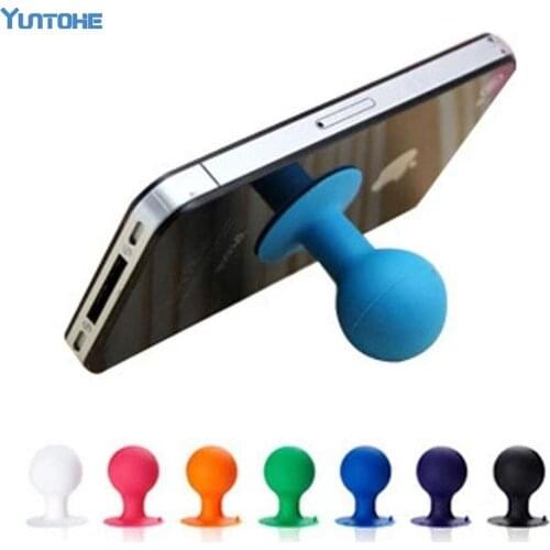 Rubber Silicone Ball Holder Octopus Suction Sucker Phone Desktop Stand Cradle For Iphone For Xiaomi For Samsung