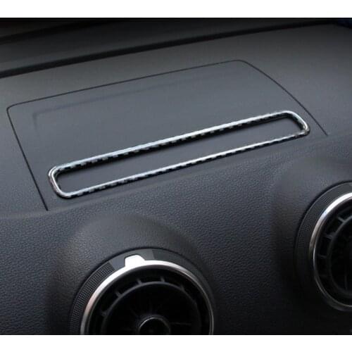 SBTMY Automobile carbon fiber center control navigation frame for Audi A3 car styling