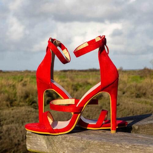 New Women High Heels Summer Sandals Zip Shoes For Woman Female Sexy Super High Thin Heel Pumps Ladies Footwear Plus Size 42