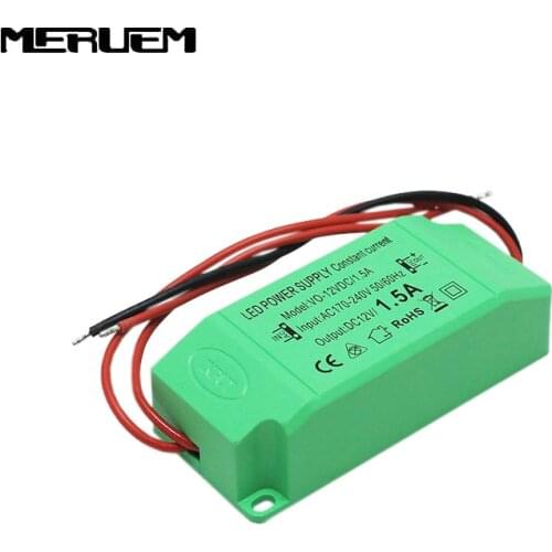 High Quality output DC12V 1.5A 18W Constant Voltage Power Supply LED Driver Adapter Transformer Switch For LED Strip Lights