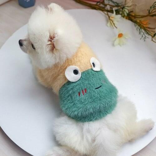 Pattern Pet Dog Coat Winter Warm Coral fleece Pet Coat For Small Dog French Bulldog Jacket for Chihuahua Puppy Dog Clothing