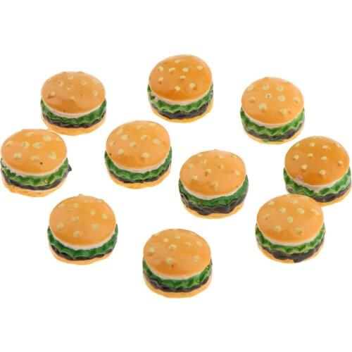 1/12 Dollhouse Bakery Shop Kitchen Accessories Hamburger Miniature 10 Pieces