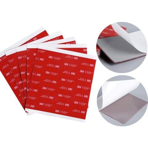 10pcs/lot Grey 3M VHB 5608 Acrylic Foam Double Sided Adhesive Tape Mat 0.8mm Thick11cm*11cm 110mmx110mm