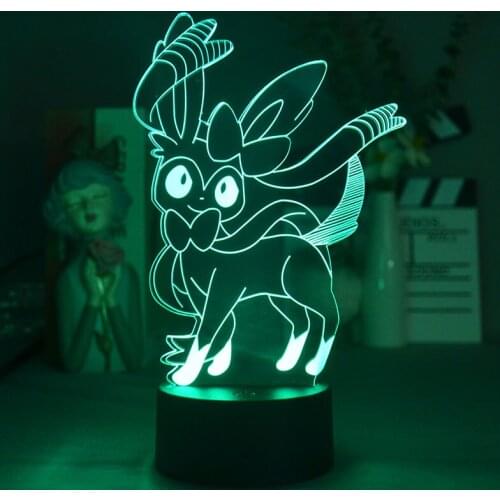 3D Kids Night Light Bowtie Spirit Beast Decoration Teenager Lamp For Home Interior For Bedside Table Lamp Bedroom Decoration
