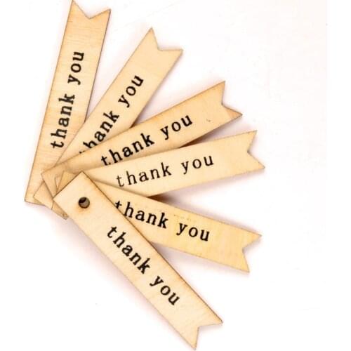 Thanksgiving Small Label Painting Scrapbooking Craft Wooden DIY Star Heart Shape Series Handmade 65mm 5pcs