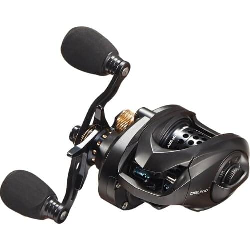 7.2:1 Baitcast Fishing Reel Rock Wedkarstwo Wheels 8kg Max. Drag Metal Fishing Vessel Distant Wheel Carrete De Pesca