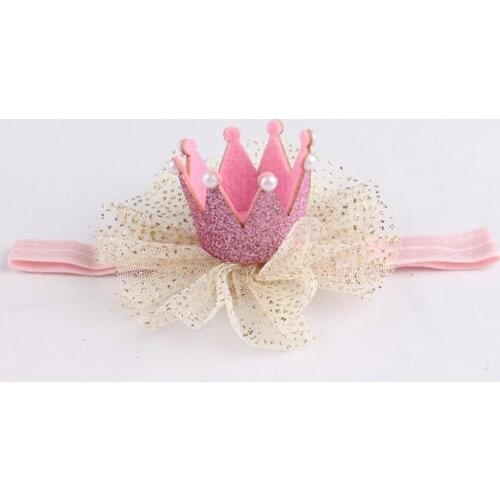 80% Hot Sale Cute Kids Baby Girl Toddler Lace Crown Hair Band Headwear Headband Accessories