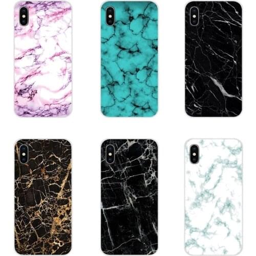 Accessories Phone Cases Covers Beyaz Siyah Mermer For Huawei G7 G8 P8 P9 P10 P20 P30 Lite Mini Pro P Smart Plus 2017 2018 2019