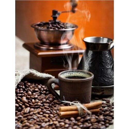 Diamond Embroidery coffee 5D Diamond Painting Kit Cross Stitch Kit Diamond Dots Painting Mosaic