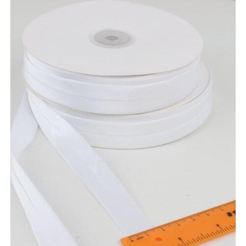 Free shipment Polyester Satin Bias Binding Tape,size: 18mm,textile cloth,Chinese suit,6 for 40m DIY sewing garment item WHITE