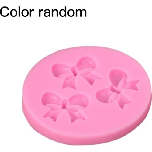 DIY Silicone Cake Mould Bowknot Fondant Chocolate Moulds Silicone Cake Mold Color Random Bakery Baking Tool Accessaries