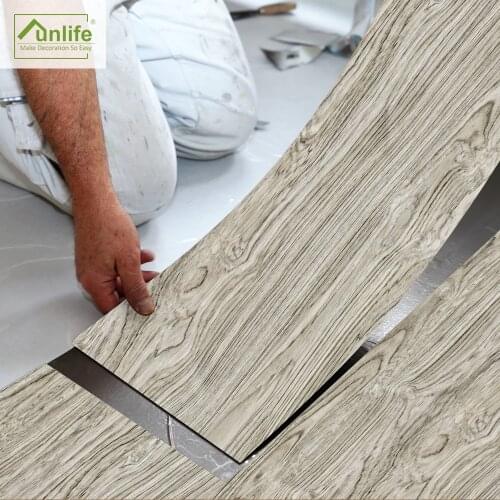 Funlife® 20x300cm White Rose Wood Floor Sticker PVC Waterproof Wall Sticker for Bedroom Bathroom Kitchen Furniture Home Decor