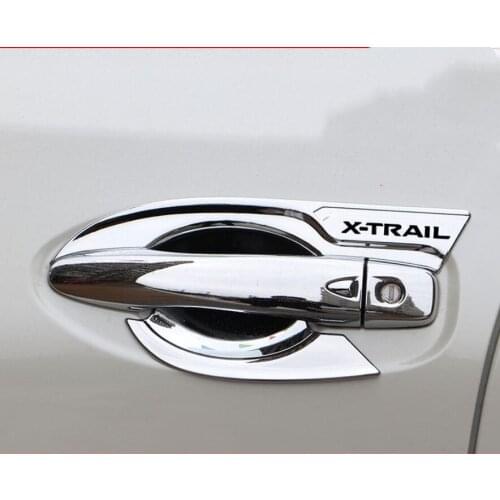 ABS chrome Car styling door handle cover door handle bowl trim for Nissan x-trail t32 rogue xtrail 2014-2020 car accessories