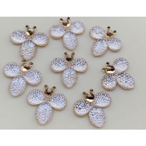 Crafts Bee Shapes clear sew On Rhinestones Flat Back Crystal Stones Clothes DIY Decoration Accessories 20pcs 21*22mm -B430