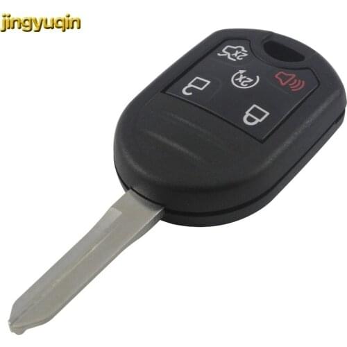 Jingyuqin 5pcs/lot 5 Buttons Remote Car Key Case Shell Fob Replacement for FORD Expedition Mustang F150 F250-350 Super Duty