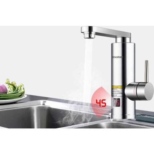 Kbxstart Kitchen Keuken Instant Electric Hot Water Heater Tap Bathroom Led Faucet Luxurious Design 3 Seconds Fast Heating Heater