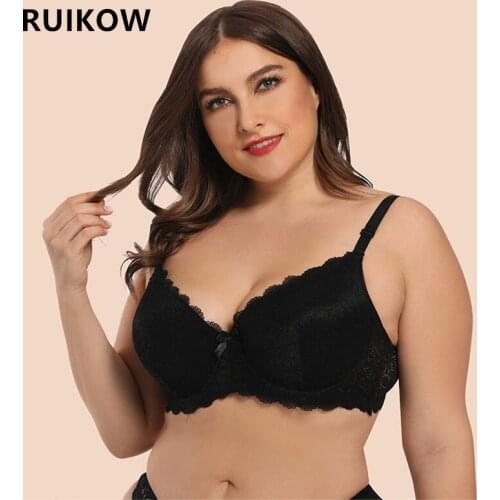 Fashion Bras for Womens lingerie Plus And Large Size Underwire Push Up Bralette Full Cup Lace Intimates Sexy Undrwear 90D-100D