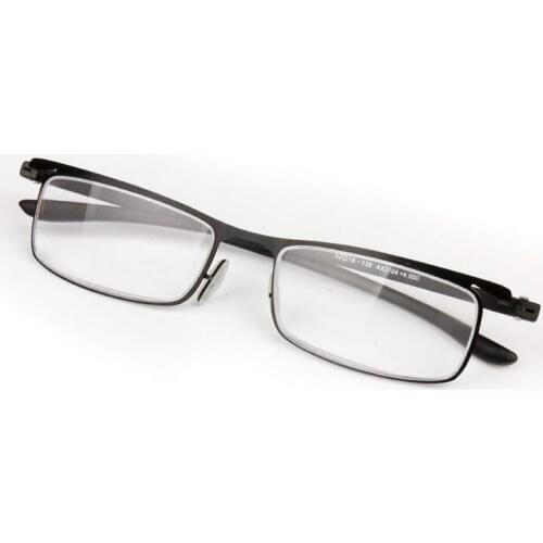 Men Hyperopia Presbyopia Optical Eyeglasses Frames Rack Commercial Glasses Fashion Eyeglasses Frame Titanium TR90 Legs Black