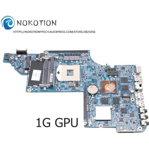 NOKOTION For HP Pavilion DV6 DV6-6000 Laptop Motherboard 659148-001 665343-001 705188-001 659150-001 HM65 DDR3 1GB Graphics