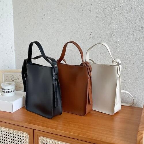 2021 New Womens Bag Ladies Bucket Bag Small Women Handbags High Quality PU Leather Female Shoulder Crossbody Bag Whole Sale