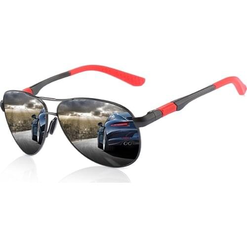 Magnesium-aluminum Polarized Sunglasses Men/Women Frog Mirror Fishing Mirror Driving Eyewear Travel Dust Light Shielding Mirror