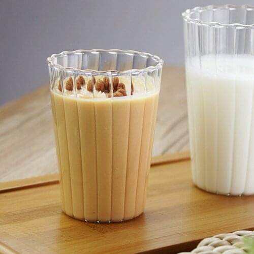 Origami Style Glass Cup Transparent Tea Coffee Mug Ice Beer Cup Heat Resistant Insulated Glass Cup Creative Milk Juice Mug