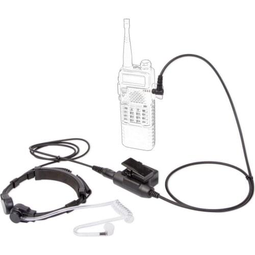 Walkie Talkie Microphone Heavy Duty U94 PTT Neck Throat Mic Earpiece Radio Nato Tactical Headset for Yaesu VX-3R FT-60R FT1DR