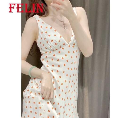 Za 2021 New Summer Floral Printed A-Line Sundress Women Sleeveless Stain Mini Dress Slim Backless Vintage Mujer Vestidos