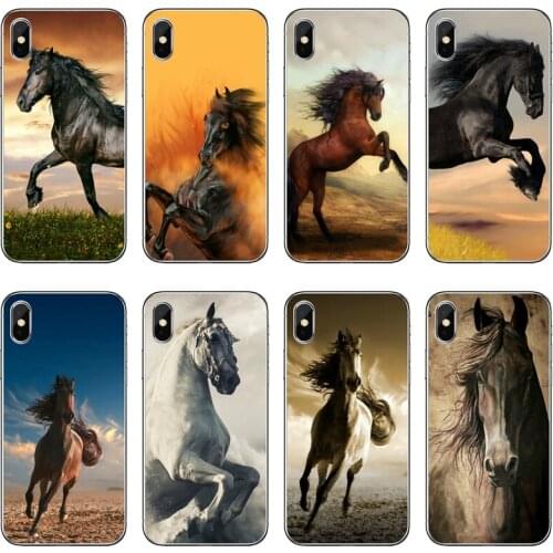 Silicone Phone Case Running Horse Animal For Samsung Galaxy A71 A70 A60 A51 A50 A41 A40 A31 A30 A20E A21S A12 A10 A7 A5 A3
