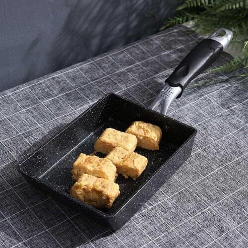Aluminium Alloy Fried Eggs Pans Mini Square Non-Stick Japanese-Style Frying Pan Fried Eggs Pans Maker Breakfast Pot