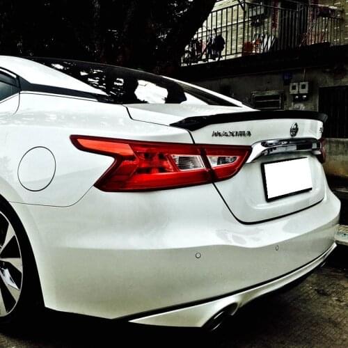 New design for Nissan Maxima spoiler 2016 2017 2018 year by DIY paint color primer rear trunk roof spoiler by high quality ABS