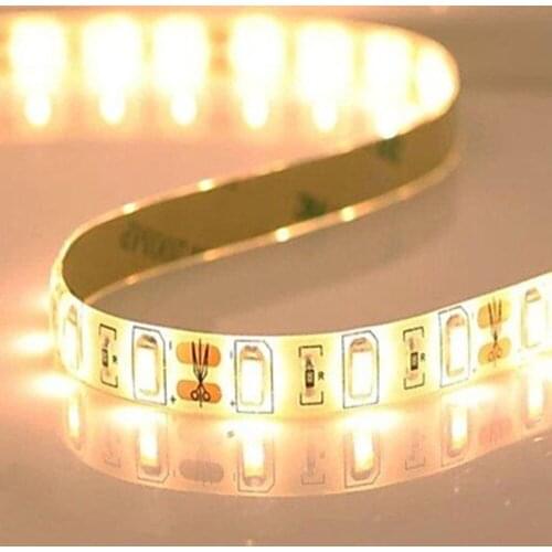 120leds/m LED Strip Light tape 12V 5730 SMD White Warm White 1m 2m 3m 4m 5m For Ceiling Counter Cabinet Light non waterproof