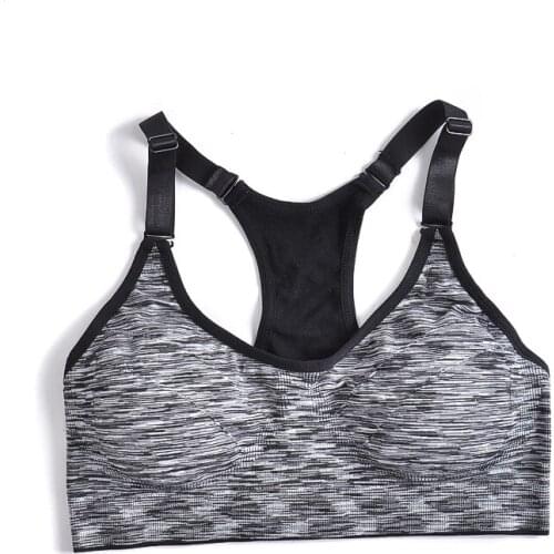 Womens Professional Sports Bra Comfortable Breathable Full Cup Bra Sexy Sports Chest Protected Quick-drying Yoga Sports Bra