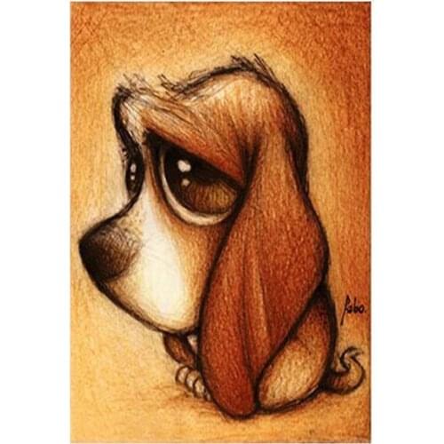 Animal Dog Beagle DIY Cross Stitch Embroidery 11CT Kits Craft Needlework Set Cotton Thread Printed Canvas Home Dropshipping