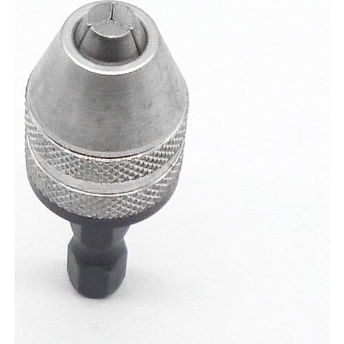 1pc Keyless Drill Chuck Adapter Converter 1/4" Hex Shank Screwdriver Impact Driver Drill Chuck Tool