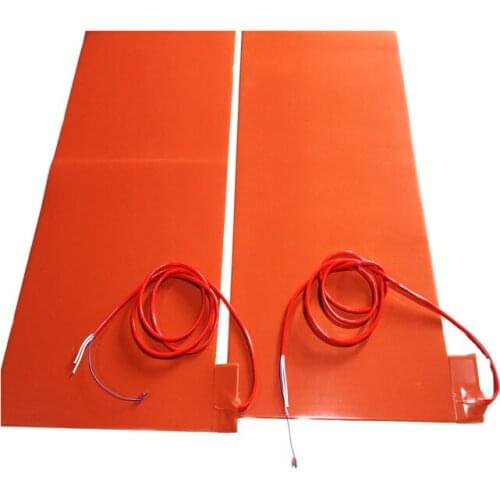 450*2300*1.5mm 120V 3000W Silicone Band Heater for Snowboard Press