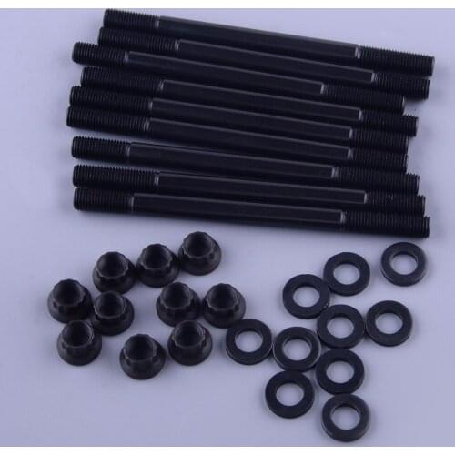 Car Steel Cylinder Head Studs Nuts Kit 208-4305 Accessories Fit For Honda Civic 1.6L SOHC 1996 1997 1998 1999 2000