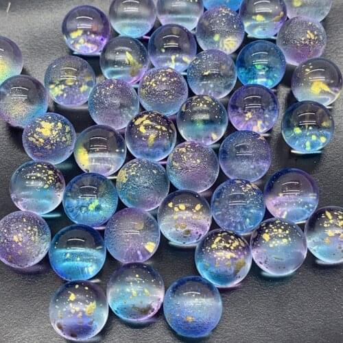 10-12MM 100Pcs/lot Glass Roasted Round Shape Mixed Colors Czech Crystal Glass Bead No Hole Jewelry Beads