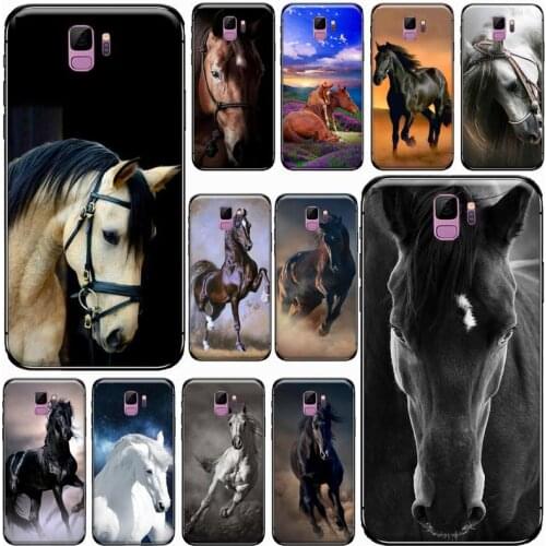Fine Horse Art Phone Case For Samsung S6 S7 edge S8 S9 S10 e plus A10 A50 A70 note8 J7 2017
