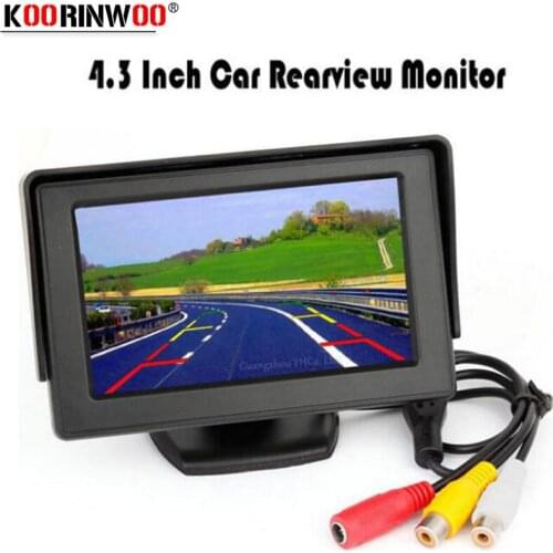Koorinwoo 4.3 Inch LCD TFT Screen Monitor Display Colorful Screen 800*480 Resolution For Car Rear View backup Reversing Camera