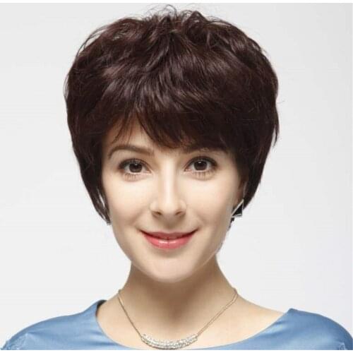 Eseewigs Kosher jewish Short Human Hair Wigs For White Women Silk Base Full Lace Wigs