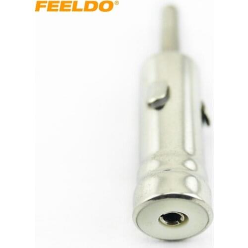 FEELDO 1Pc Car AM/FM Radio Male ISO Plug to Din Aerial Antenna Plug Adapter Connectors #AM1496